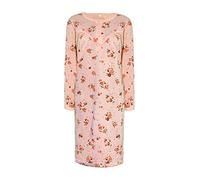 i-Smalls Chemise de nuit en polaire thermique pour femmes Super douce à manches longues avec imprimé floral, pêche, M