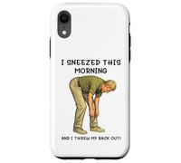 I Sneezed This Morning and I Threw My Back Out Adult Joke Coque pour iPhone XR