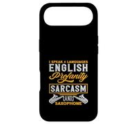 I Speak 4 Languages Sarcasme Saxophone Drôle Saxophoniste Coque pour iPhone Air