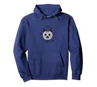 I Speak Cat Adorable félin Lover Sweat à Capuche, Unisexe pour Adultes, Bleu Marine, XL