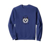 I Speak Cat Adorable félin Lover Sweatshirt, Unisexe pour Adultes, Bleu Marine, S