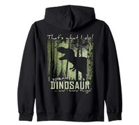I Speak Dinosaur and I Know Things! Mème de l'ombre du T-Rex Sweat à Capuche