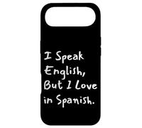 I Speak English But I Love in Spanish Funny Bilingual Coque pour iPhone Air
