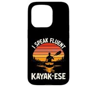 I Speak Fluent Kayak-ese Kayak-ese Funny Kayaker Coque pour iPhone 15 Pro