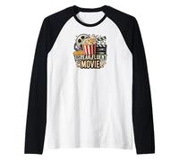I Speak Fluent Movie Popcorn Film Lover Cinema Fan Manche Raglan