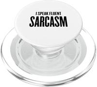 I Speak Fluent Sarcasm - Humour Amusant pour l'école, Le Travail, Les Femmes et Les Hommes PopSockets PopGrip pour MagSafe