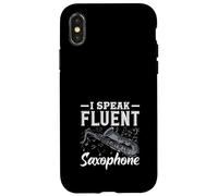 I Speak Fluent Sax Saxophone Saxophoniste Coque pour iPhone X/XS