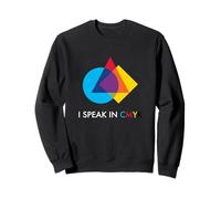 I Speak in CMYK Color Theory Print Shop Designer Graphique Sweatshirt