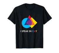 I Speak in CMYK Color Theory Print Shop Designer Graphique T-Shirt
