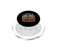 I Speak in Song Paroles de Film et Sarcasme drôle PopSockets PopGrip pour MagSafe
