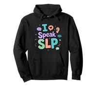I Speak SLP Communication Support Sensibilisation Sweat à Capuche