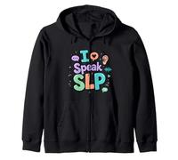 I Speak SLP Communication Support Sensibilisation Sweat à Capuche