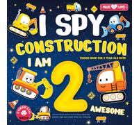 I Spy Construction Trucks book for 2 year old boys: Construction site vehicles book for kids & toddler boys | Search, find and count book for toddlers