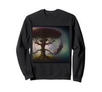 I Spy with My Big Eye - Arbre surréaliste AI Art Sweatshirt