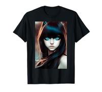 I Spy with My Cat Eye - Portrait numérique Cat Girl T-Shirt