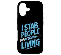 I Stab People for A Living Drôle Médical Dicton Coque pour iPhone 17