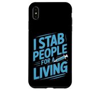 I Stab People for A Living Drôle Médical Dicton Coque pour iPhone XS Max