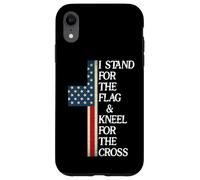 I Stand for The Flag and Kneel for The Cross USA Freedom God Coque pour iPhone XR