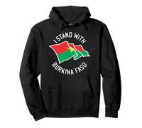 I Stand With Burkina Faso And Ibrahim Traore Carte Drapeau Sweat à Capuche