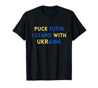 I Stand With Ukraine Drapeau Supporter Soutien Stop Putin T-Shirt