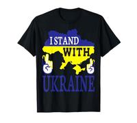I Stand with Ukraine - Love Stop War - Carte de l'Ukraine T-Shirt