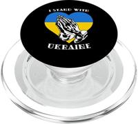 I Stand with Ukraine Ukraine Flag Priez for Ukraine Support PopSockets PopGrip pour MagSafe