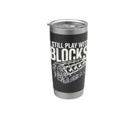 I Still Play With Blocks - Auto Mechanic Car Guy Garage Life Gobelet isotherme en acier inoxydable double paroi