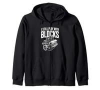 I Still Play With Blocks Engine Car Mechanic Hobby Femmes Hommes Sweat à Capuche