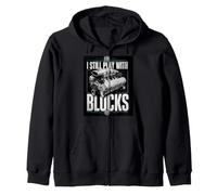 I Still Play with Blocks Race Car Mechanic Humour Racing. Sweat à Capuche