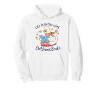 I Still Read Children's Books Cute Duck Reading Book Lover Sweat à Capuche