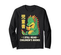 I Still Read Livres pour Enfants Reading Dragon Book Lover Manche Longue