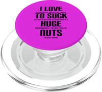 I Suck Huge Nuts Fun Fantasy Loser Football Loser PopSockets PopGrip pour MagSafe
