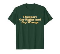 I Support Gay Rights And Gay Wrongs Shirt Y2k Trendy LGBTQ T-Shirt