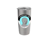 I Support the Current Thing Meme Gobelet isotherme en acier inoxydable double paroi