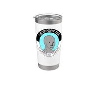 I Support the Current Thing Meme Gobelet isotherme en acier inoxydable double paroi
