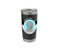 I Support the Current Thing Meme Gobelet isotherme en acier inoxydable double paroi