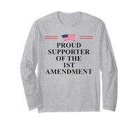 I Support The First Amendment Freedom Speech 1st Amendment Manche Longue