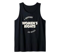 I Support Women's Rights and Wrongs Bold Text Graphic Débardeur