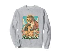 I Surrender Christian Jesus Anime Faith Worship Art Design Sweatshirt