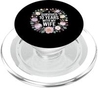 I Survived 10 Years with My Wife - PopSockets PopGrip pour MagSafe