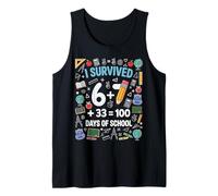 I Survived 100 Days of School Idéal pour Les Enfants garçons Filles Débardeur
