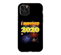 I Survived 2020 Funny Sarcastic Positive 2021 Nouvel an Coque pour iPhone 11 Pro