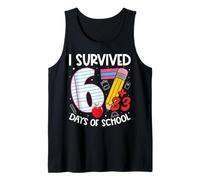 I Survived 67 + 33 Days School Kids Funny 100th Day School Débardeur