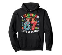 I Survived 67 Days of School Christmas Candy Cane Six Seven Sweat à Capuche