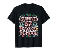 I Survived 67 Days of School Six Seven Meme Christmas Boys T-Shirt