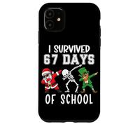 I Survived 67 Days of School Six Seven Meme Teacher Student Coque pour iPhone 11