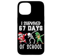 I Survived 67 Days of School Six Seven Meme Teacher Student Coque pour iPhone 15
