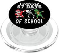 I Survived 67 Days of School Six Seven Meme Teacher Student PopSockets PopGrip pour MagSafe