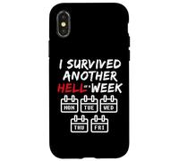 I Survived Another Hell of a W unny Sarcastic Weekend Coque pour iPhone X/XS