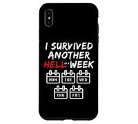 I Survived Another Hell of a W unny Sarcastic Weekend Coque pour iPhone XS Max
